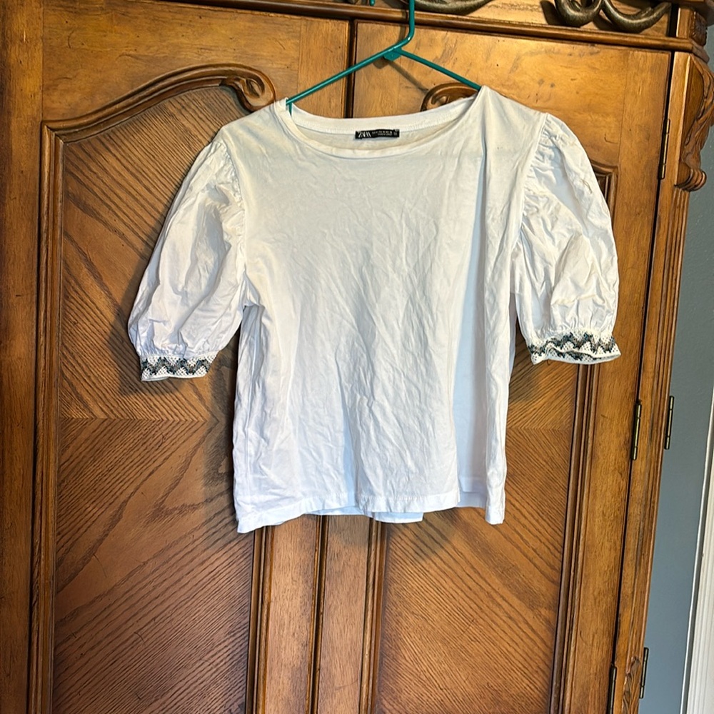 Zara Cotton White Shirt
